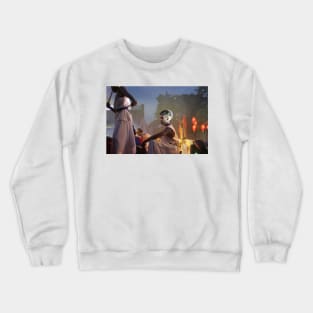 Young drummer performer on a culture festival 2a Crewneck Sweatshirt